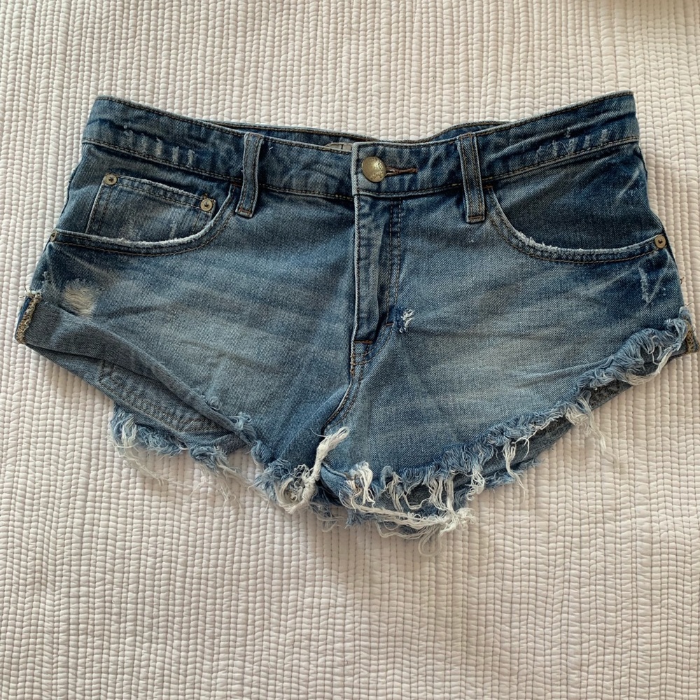 Free People distressed cut off shorts